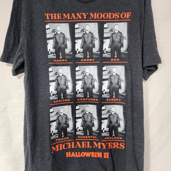 Halloween 2 ''The many moods of Michael Myers'' shirt men's XL - Picture 3 of 6